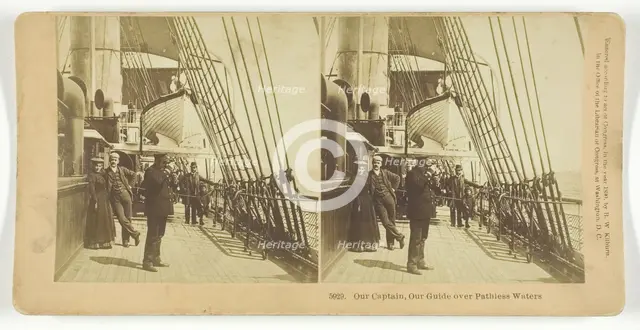 Our Captain, Our Guide over Pathless Waters, 1890. Creator: BW Kilburn.