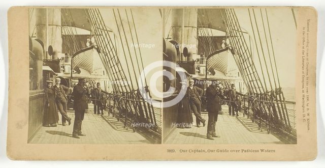 Our Captain, Our Guide over Pathless Waters, 1890. Creator: BW Kilburn.