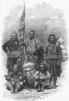 Our Coolie Porters; Black Bear Shooting in the Himalayas 1875. Creator: Unknown