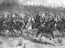 'Our Colonial Defences--A Company of the Mounted Rifles Manoeuvring in Victoria, Australia 1890. Creator: Unknown