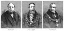 Our Colonial Empire - Three Australian Mayors 1886. Creator: Unknown