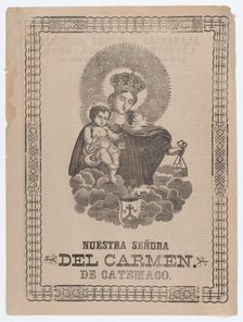 Our Lady of Catemaco holding the Christ Child, 1911., 1911. Creator: José Guadalupe Posada