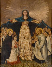 Our Lady of Grace and the Grand Masters of Montesa, c1412. Creator: Antoni Peris