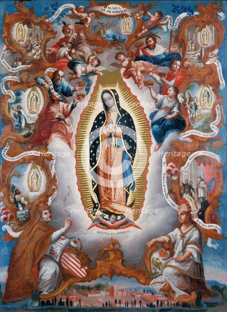 Our Lady of Guadalupe, 1779. Artist: Salcedo, Sebastián (active ca. 1779-1783)
