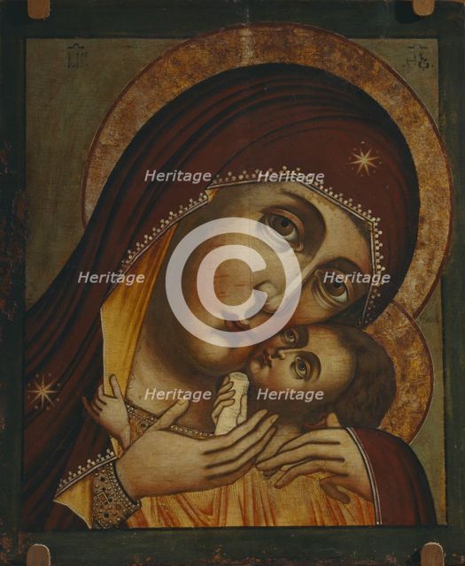Our Lady of Korsun (Korsunskaya), 17th century. Artist: Russian icon  