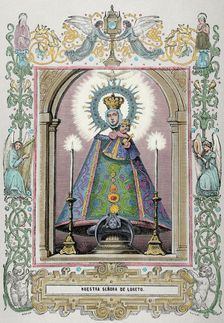 Our Lady of Loreto, 1853. From "Ano Cristino", 1853. Creator: Capuz