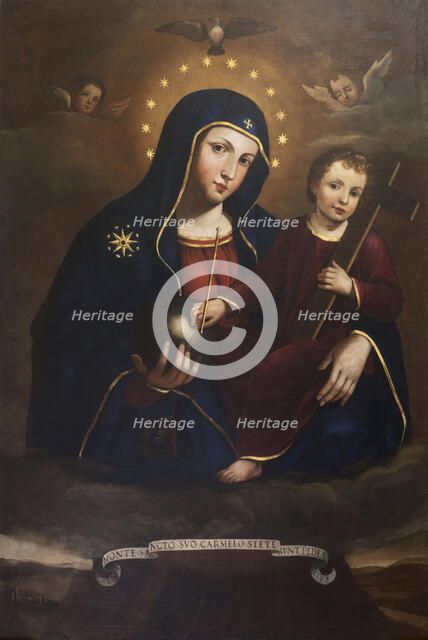 Our Lady of Mount Carmel, c.1635-1640. Creator: Bricci, Plautilla (1616-1705).