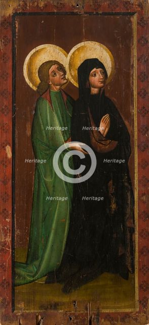 Our Lady of Sorrows and St John the Evangelist from the Scene of the Crucifixion, between 1440-1465. Creator: Unknown.