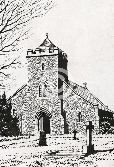 Our Lady of Sorrows Church, Effingham, Surrey, 1944. Artist: Peter Frederick Anson.