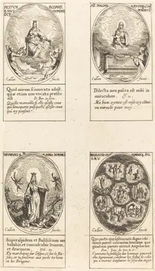 Our Lady of the Rosary; Virgin and Child Appearing in a Cloud; Triumphant Virgin; Reu. Creator: Jacques Callot
