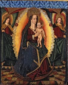 Our Lady of the Rosary panel painting from the altarpiece of the church of Saint Paul of Zara…