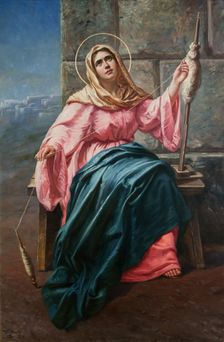 Our Lady the Spinner, 1897. Creator: Feliks Cichocki