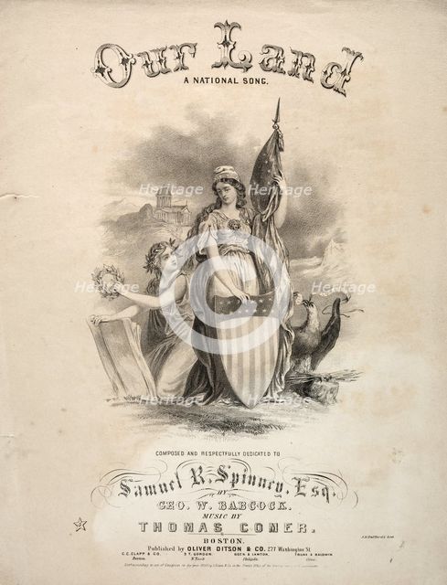 Our Land - Sheet Music Cover. Creator: Winslow Homer (American, 1836-1910).