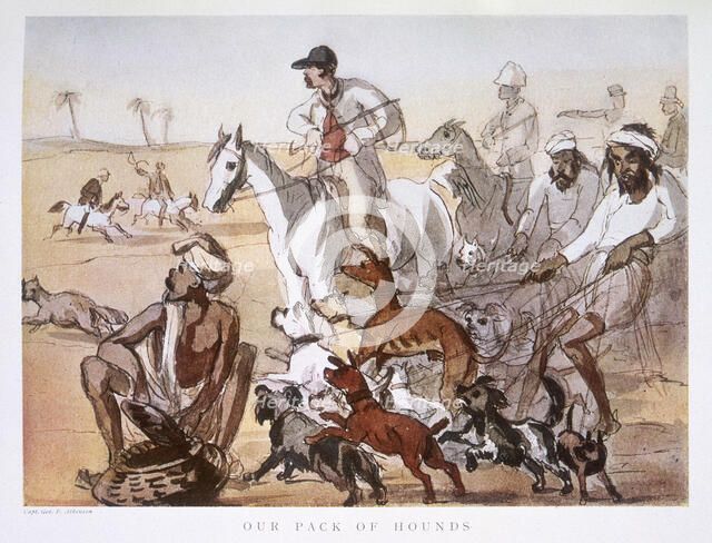 'Our Pack of Hounds', 1911. Creator: George Francklin Atkinson.
