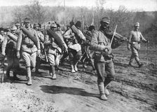Our Romanian Allies; The Romanian army regrouped after the trials of 1916: a regiment..., 1917. Creator: Unknown