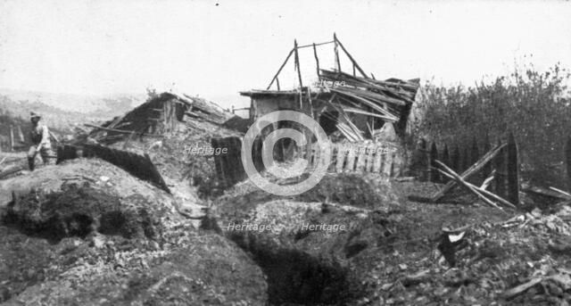 Our Romanian Allies; A German blockhouse captured by Romanians on the Marastii..., 1917. Creator: Unknown.