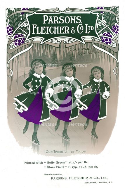 'Our Three Little Maids - Parsons, Fletcher & Co. Ltd advertisement', 1909. Creator: Unknown.