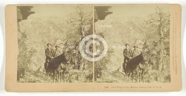 Our Trip to the Mines, Ouray, Col, U.S.A., 1890. Creator: BW Kilburn.