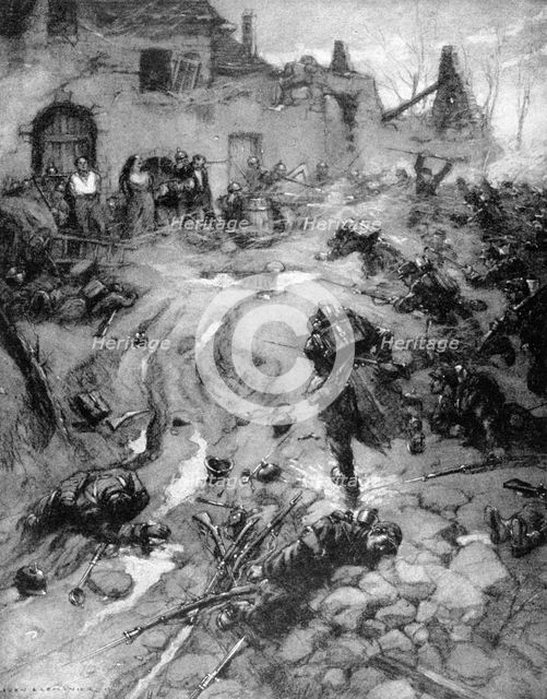 'Our Troops take Steinbach, Alsace', World War I, 1915. Artist: Leven and Lemonier