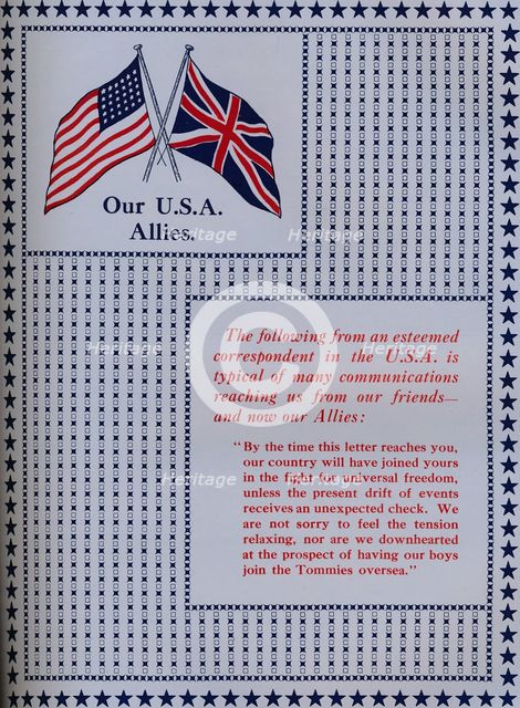 'Our U.S.A. Allies', 1917. Artist: Unknown.