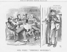 Our (Very) "Friendly Societies"! 1886. Creator: Joseph Swain