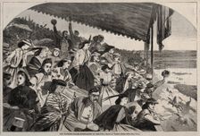 Our Watering Places - Horse Racing at Saratoga, 1865. Creator: Winslow Homer (American, 1836-1910)