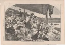 Our Watering Places - Horse Racing at Saratoga (Harper's Weekly, Vol. IX), 1865. Creator: Unknown