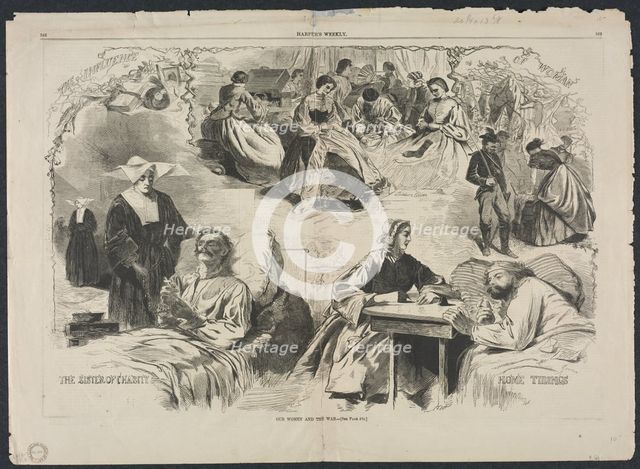 Our Women and the War, 1862. Creator: Winslow Homer (American, 1836-1910).