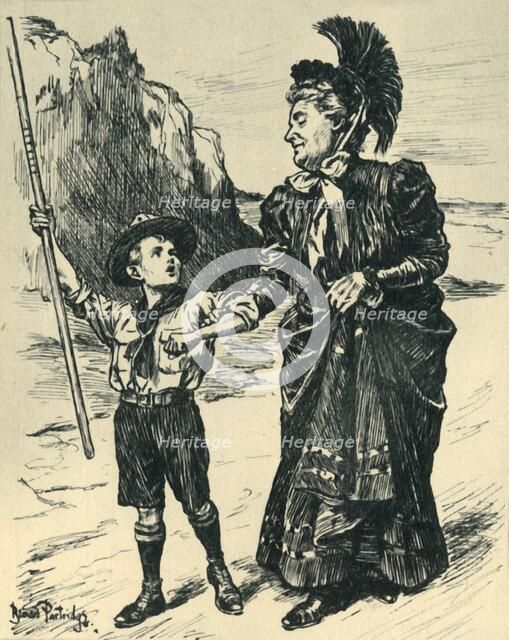 'Our Youngest Line of Defence', 1944. Creator: Bernard Partridge.