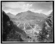 Ouray, Colorado, from Blow-out Canyon, c1901. Creator: William H. Jackson