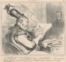 Oursikoff!..trouvez-vous cela ressemblant?, 19th century. Creator: Honore Daumier