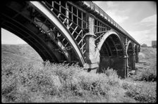 Ouseburn Viaduct with accommodation arch, Stepney Road, Newcastle upon Tyne, c1955-c1980. Creator: Ursula Clark