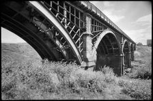 Ouseburn Viaduct with accommodation arch, Stepney Road, Newcastle upon Tyne, c1955-c1980. Creator: Ursula Clark