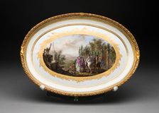 Oval Tray, Meissen, c. 1780. Creator: Meissen Porcelain
