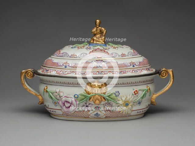 Oval Tureen, Vienna, 1730/35. Creator: Du Paquier Porcelain Manufactory.