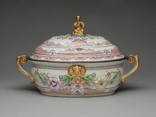 Oval Tureen, Vienna, 1730/35. Creator: Du Paquier Porcelain Manufactory