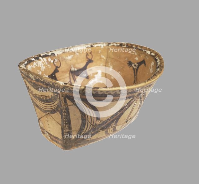 Oval Bowl, 4th millenium BC. Artist: Prehistoric Russian Culture  