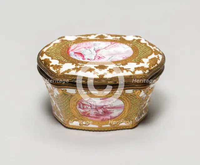 Oval Box, Bilston, c. 1780. Creator: Unknown.