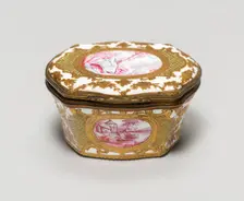 Oval Box, Bilston, c. 1780. Creator: Unknown