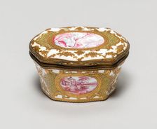 Oval Box, Bilston, c. 1780. Creator: Unknown