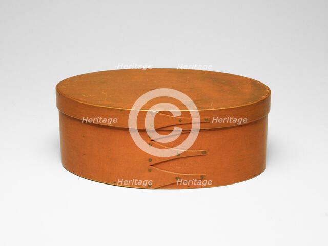 Oval Box, c. 1850. Creator: Shaker Colony.