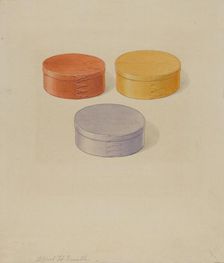 Oval Boxes, c. 1936. Creator: Alfred H. Smith