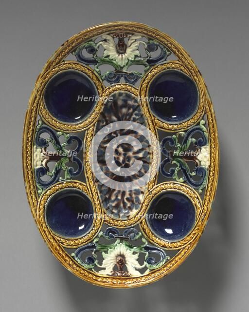 Oval Dish, late 1500s. Creator: Bernard Palissy (French, 1510-1589), circle of.