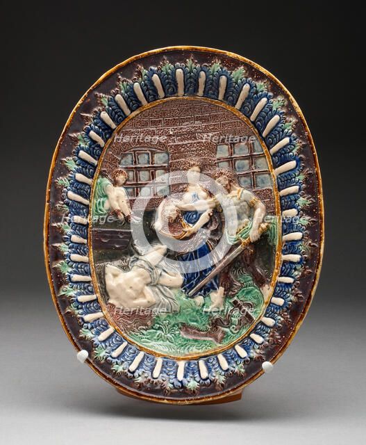 Oval Dish, Paris, 17th century. Creator: Unknown.