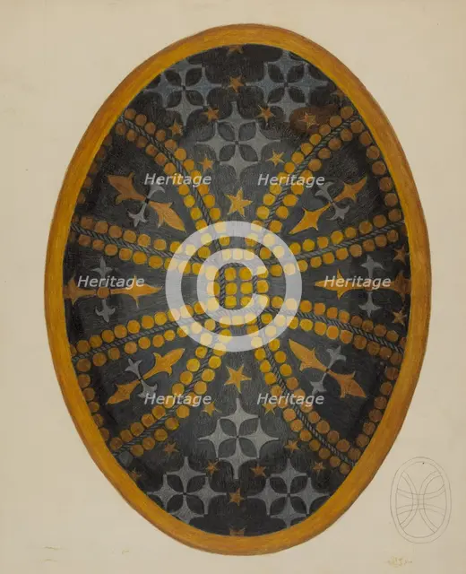 Oval Pin, c. 1937. Creator: Tulita Westfall.