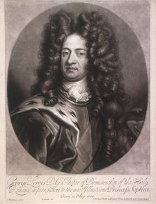 Oval portrait of George I, King of Great Britain, c1700. Artist: Joseph Smith