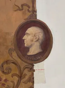 Oval portrait of Sir Charles Lock Eastlake, c1891. Creators: John Dibblee Crace, William Kent