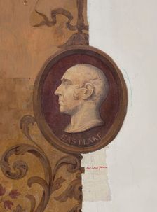 Oval portrait of Sir Charles Lock Eastlake, c1891. Creators: John Dibblee Crace, William Kent
