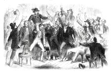 Ovation to the first Garibaldian who entered the Café di Europa, Naples..., 1860. Creator: Unknown