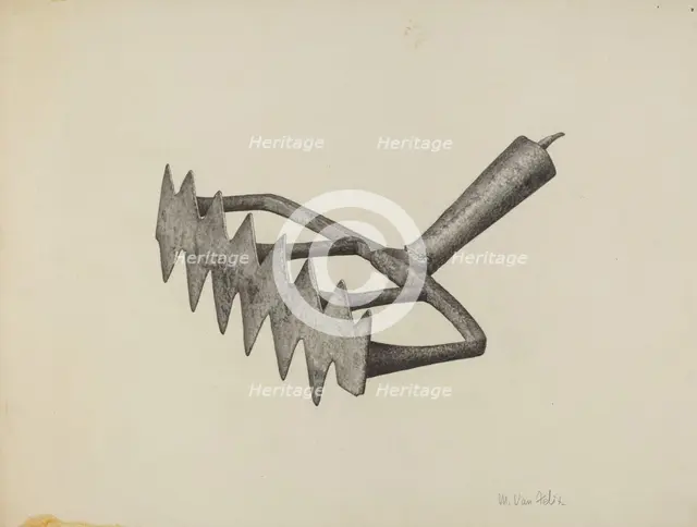 Oven Scraper, c. 1940. Creator: Maurice Van Felix.